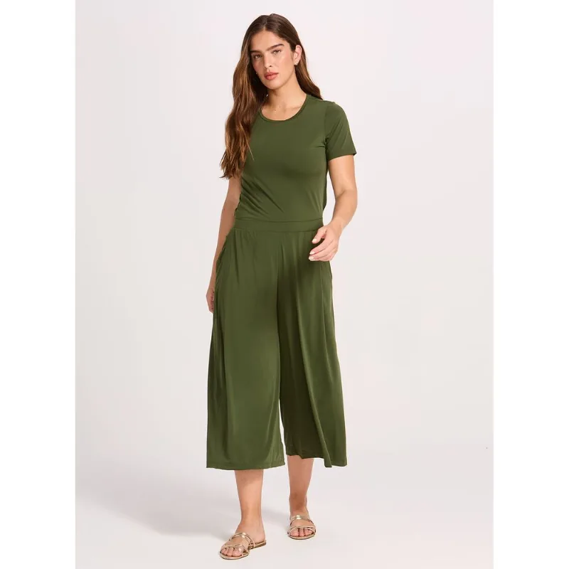 Calça Pantacourt Palazzo Oxigênio 20726 Seagrass 42