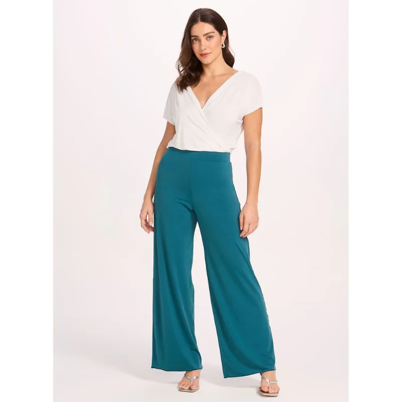 Calça Pantalona Oxigênio 20710 Verdezul 48