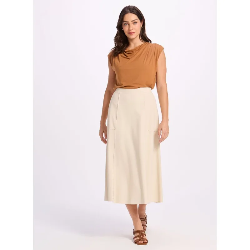 Saia Com Bolso 24675 Névoa 44
