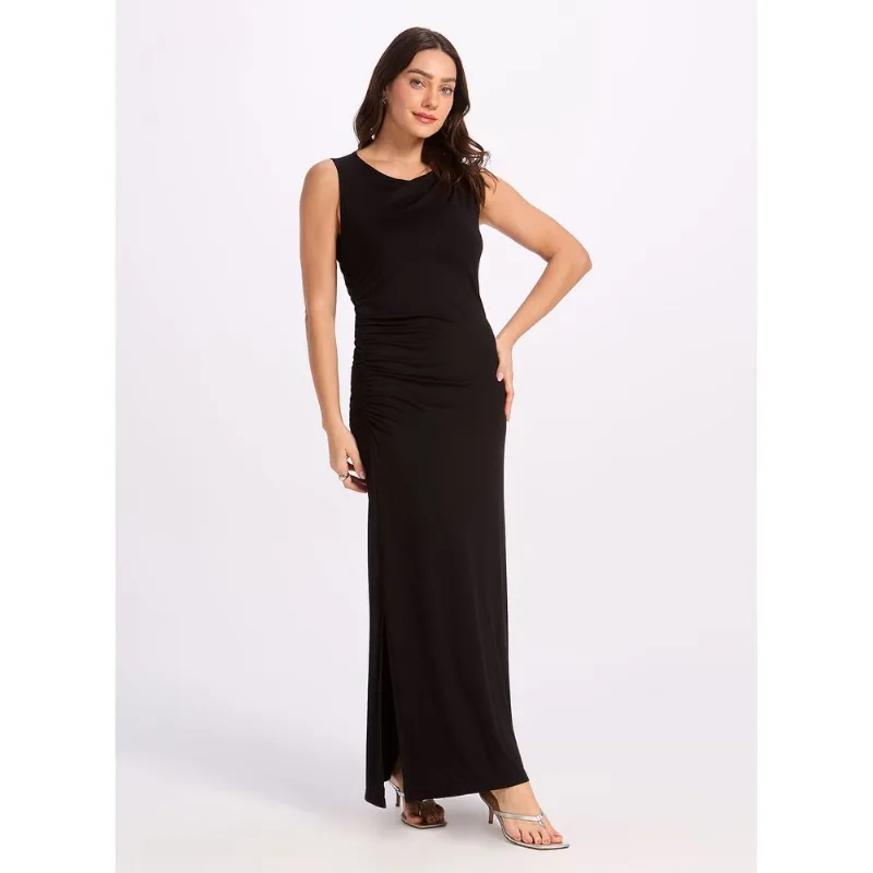 Vestido Drapeado Com Bojo 23989 Super Black M