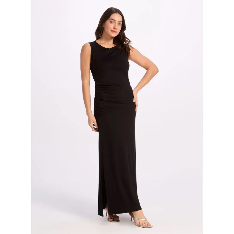 Vestido Drapeado Com Bojo 23989 Super Black G