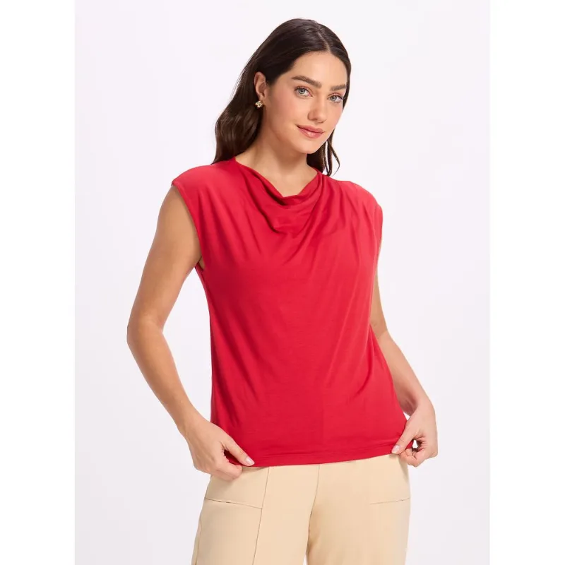 Blusa Drapeada 21569 Scarlet P
