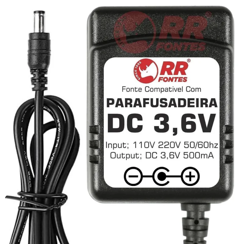 Fonte Carregador 3,6V Parafusadeira Goodyear Hammer Klatter