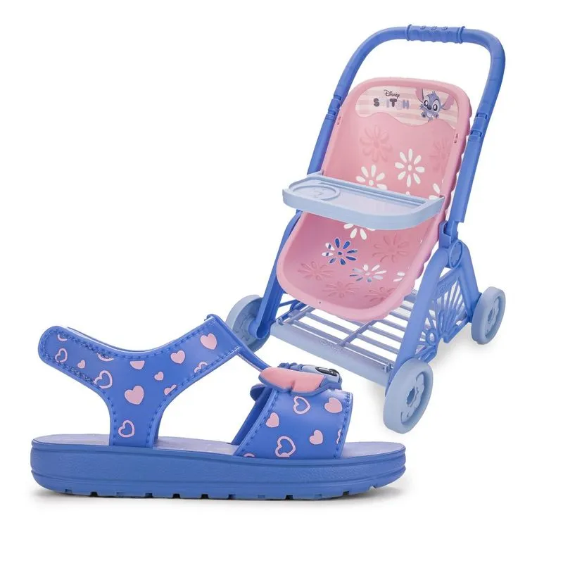 Sandália Grendene Stitch Infantil Azul 20