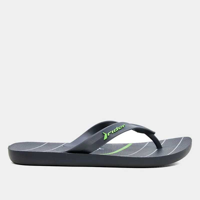 Chinelo Infantil Grendene Rider Feel - Menino - Cinza+Verde