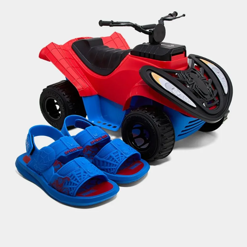 Sandáli infantil Grendene Kids Homem Aranha Adventure Trip Menino - Menino - Azul+Vermelho