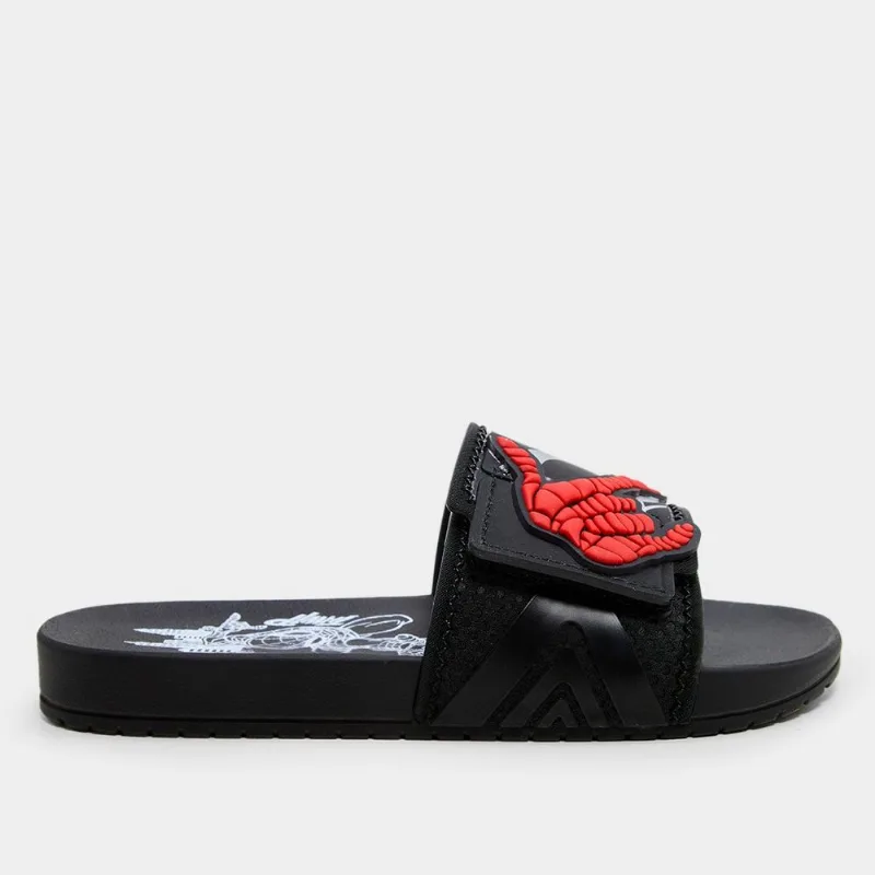 Sandália Infantil Grendene Kids Marvel Adventure Menino - Menino - Preto+Vermelho