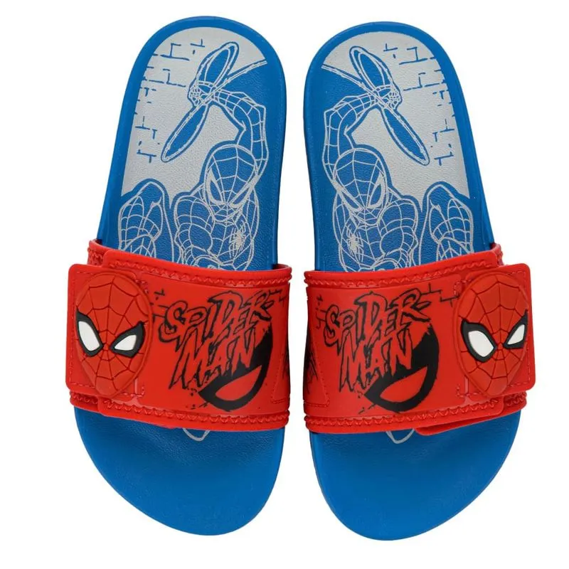 Chinelo Grendene Kids Slide Homem Aranha Infantil Azul 31