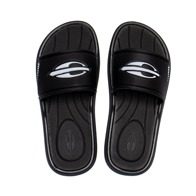 Chinelo Slide Infantil Mormaii Quiver Casual Preto/Branco - 29