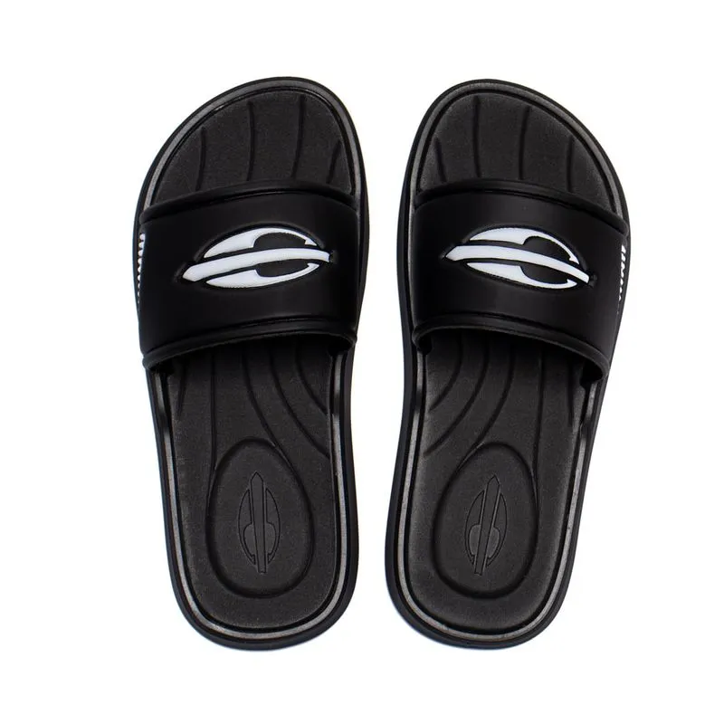 Chinelo Slide Infantil Mormaii Quiver Casual Preto/Branco - 30