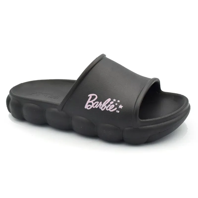 Chinelo Slide de Menina Grendene Barbie Preto 23558 32/33