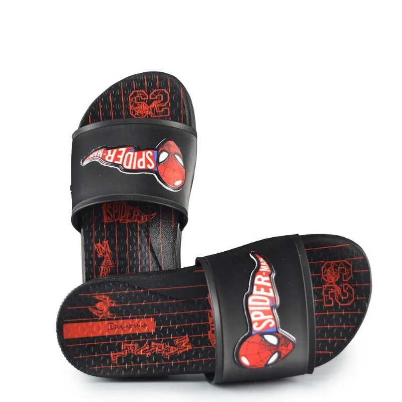 Chinelo Slide Infantil Ipanema Masculino Homem Aranha 26 27520 CA990 PTO/PTO/VERMEL 30 - Ipanema