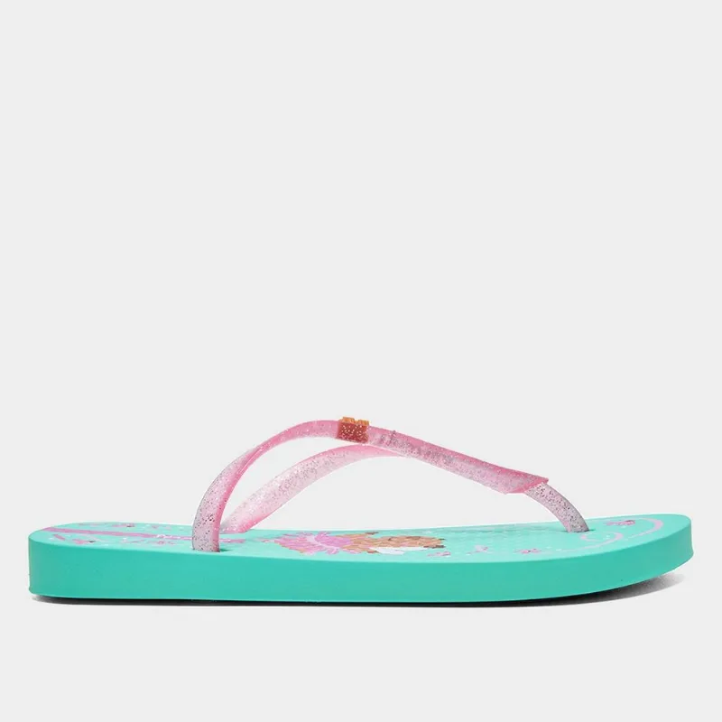 Chinelo Infantil Grendene Ipanema Hype Menina - Menina - Verde+Rosa