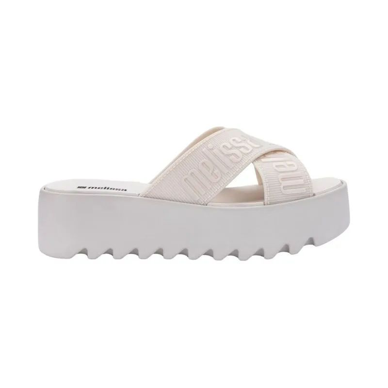 Sandália Plataforma Feminina N°36 Melissa M-Lover Cross Strap Bege (MP)