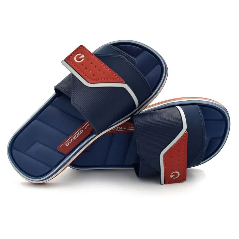 Chinelo Slide de Menino Cartago Malaga III do 29 ao 36 Azul 12686 30