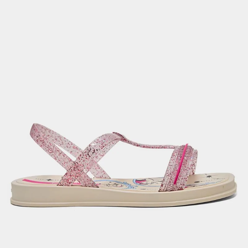 Chinelo Infantil Grandene Ipanema Disney Lovely Sand Menina - Menina - Bege+Rosa