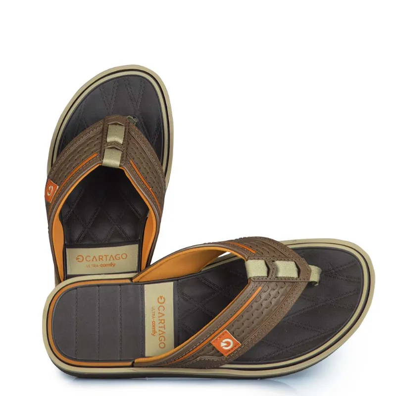 Chinelo Cartago Masculino Lyon 26 12669 CD760 MARROM/CASTOR 37/38