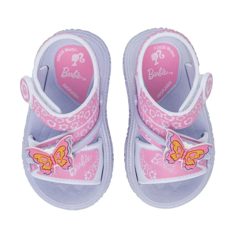 Sandália Grendene Kids Barbie Butterfly Infantil Lilás 23