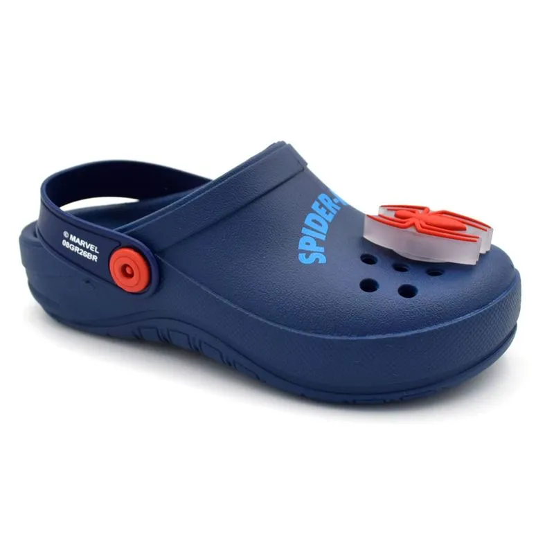 Babuche de Menino com LED Grendene Marvel Light Up Azul 23541 32/33