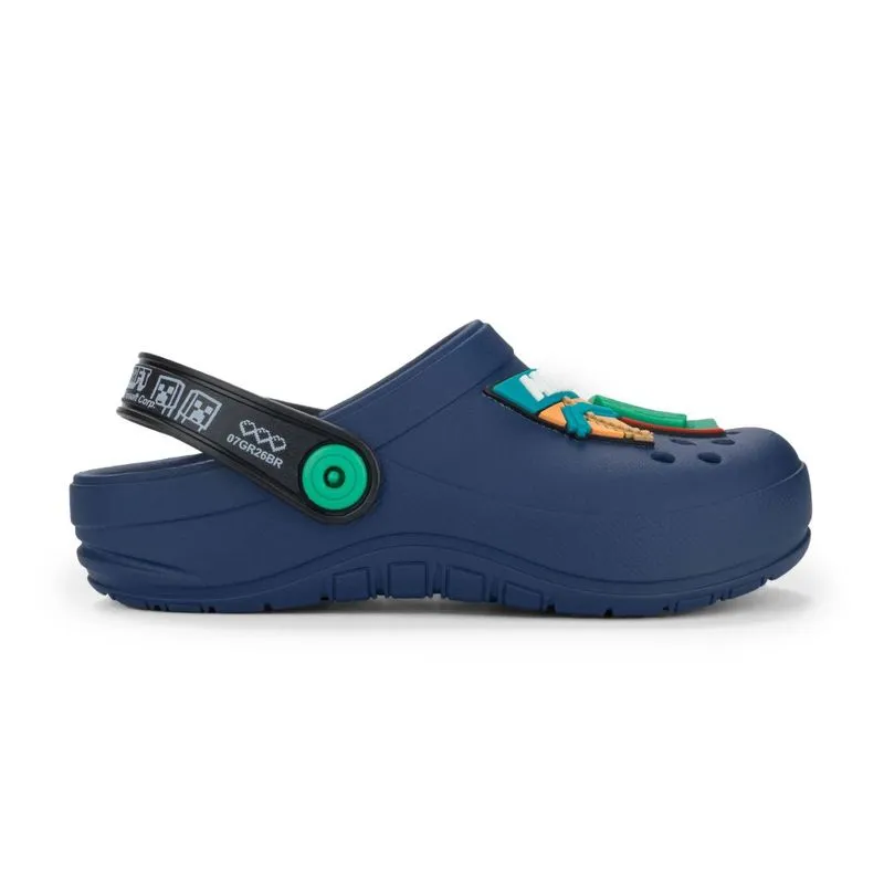 Babuche Grendene Kids MineCrafts Infantil Marinho 28