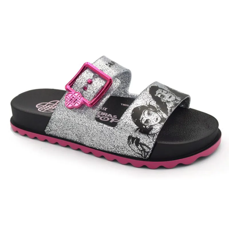 Papete de Menina Grendene Guerreiras Hunters do 28 ao 34 Preto 23505 30