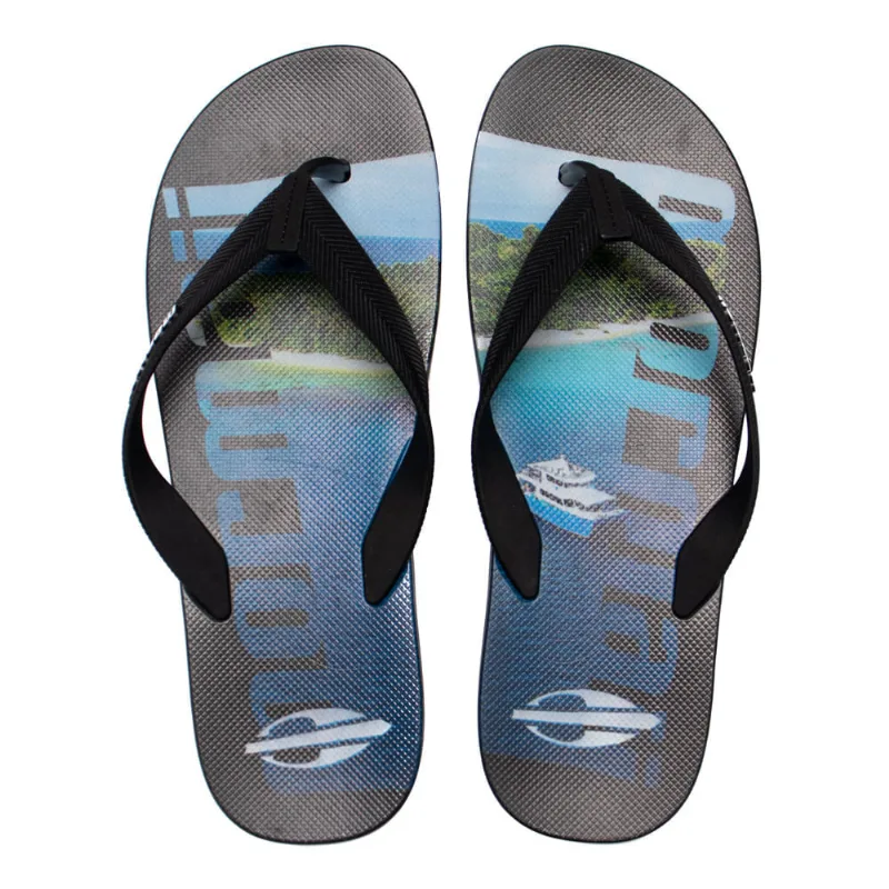 Chinelo Masculino Mormaii Tropical Pro Texturas Preto/Azul - 37