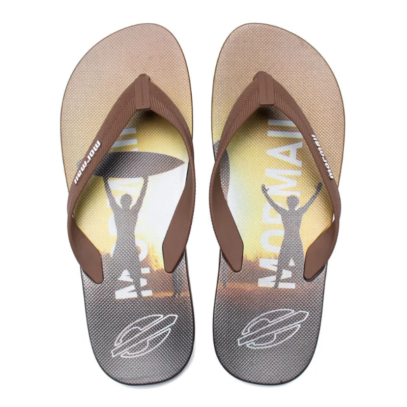 Chinelo Masculino Mormaii Tropical Pro Texturas Marrom/Preto - 37
