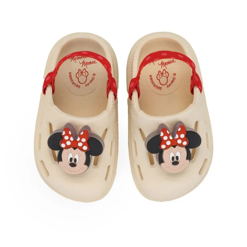 Babuche Grendene Kids Minnie Mouse Led Infantil Bege 20