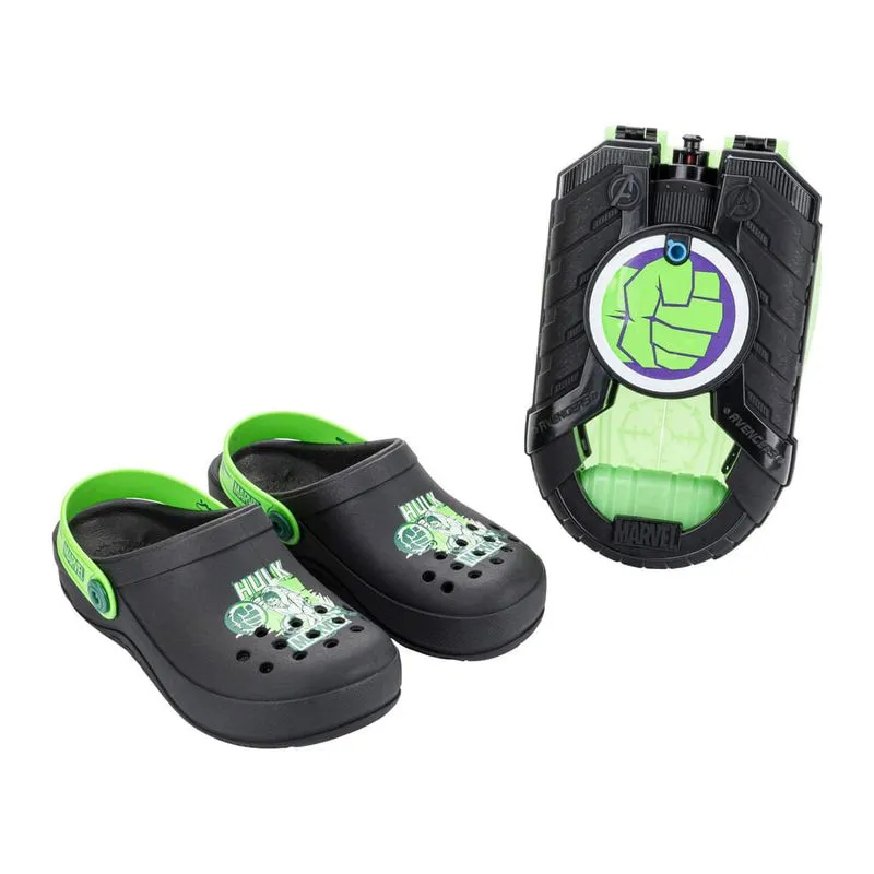 Babuche Grendene Kids Hulk Infantil Preto + Acessório 32