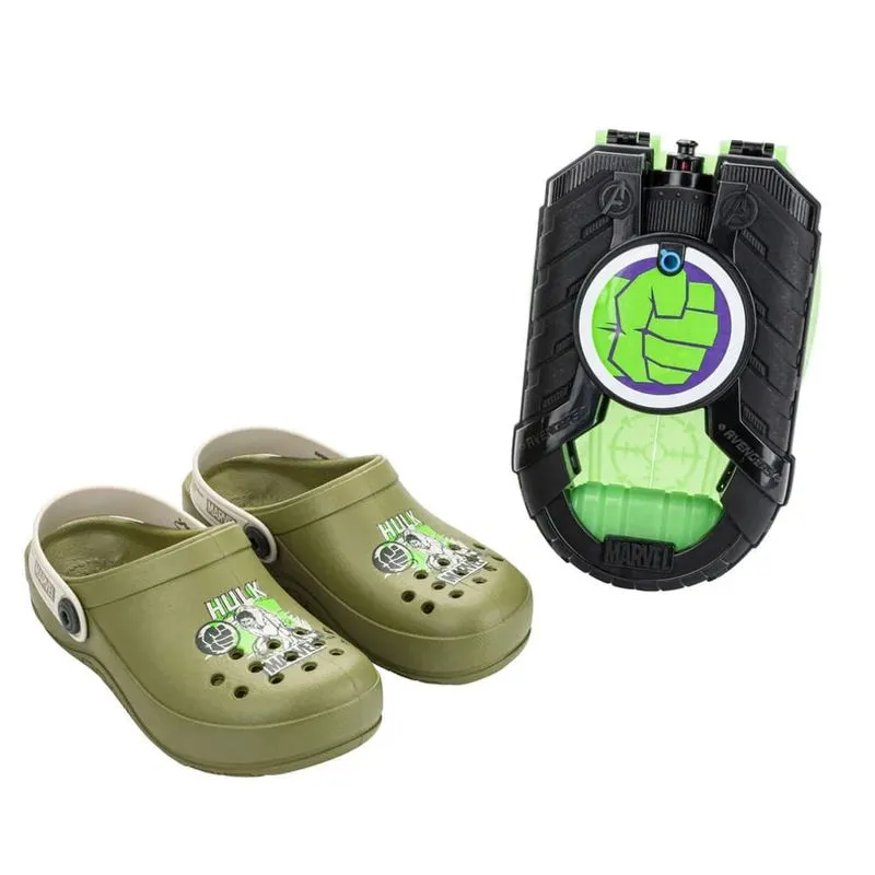 Babuche Grendene Kids Hulk Infantil Verde + Acessório 23