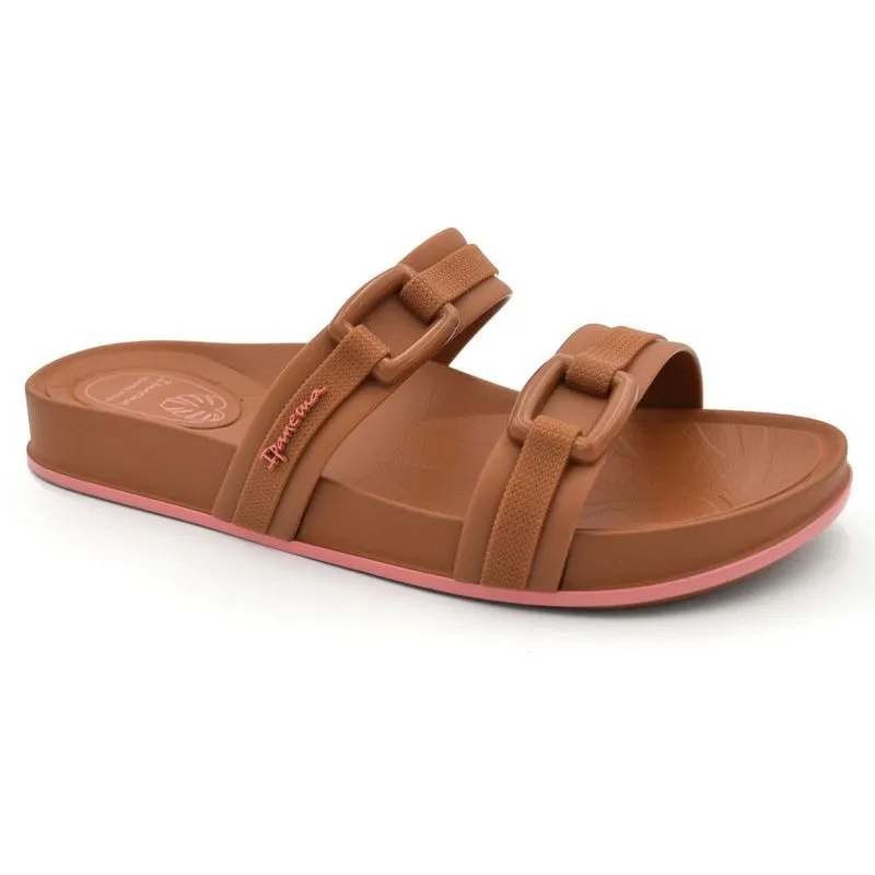 Chinelo Slide Feminino Ipanema Shine Caramelo 27571 37