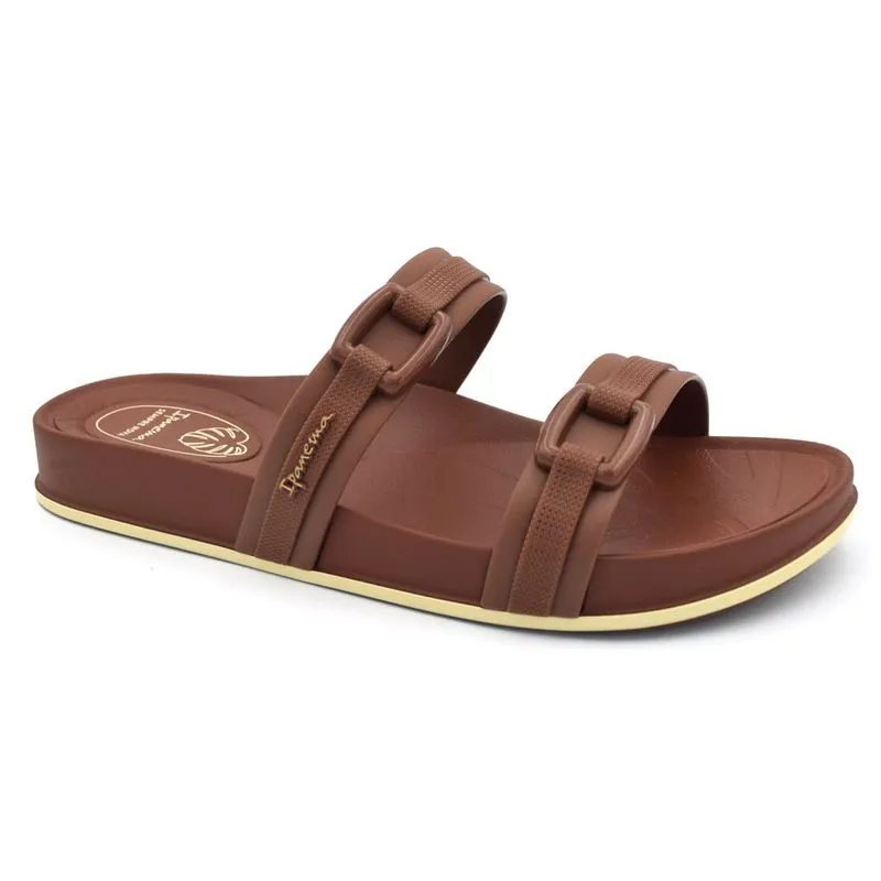 Chinelo Slide Feminino Ipanema Shine Marrom 27571 37