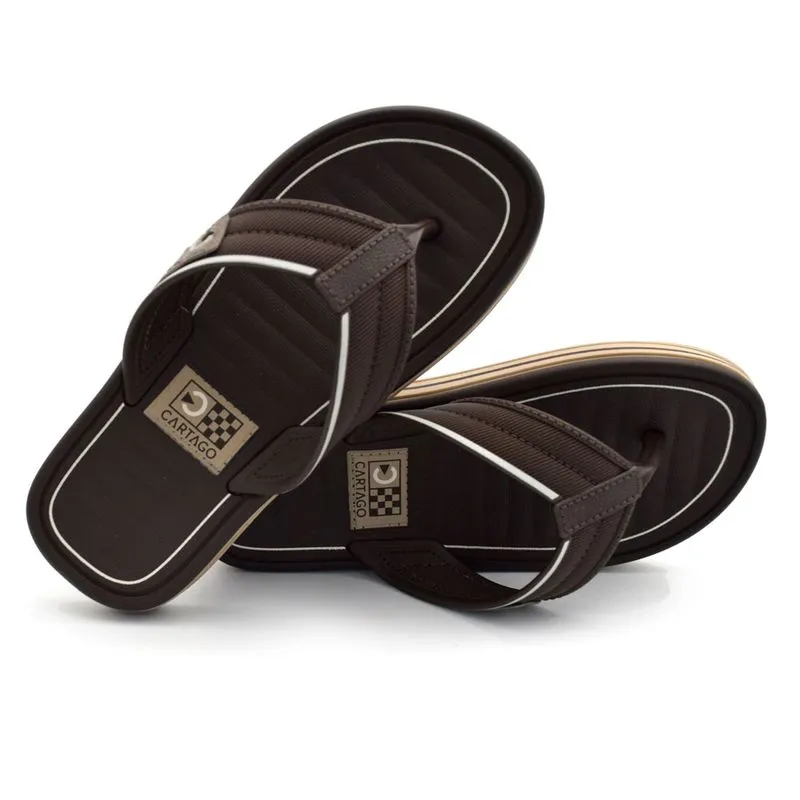 Chinelo de Menino Cartago Paris III do 29 ao 36 Marrom 12694 35/36