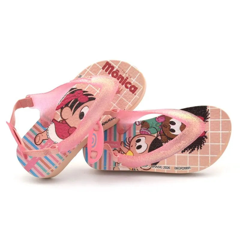 Chinelo de Menina Ipanema Turma da Monica Rosa 27636 19
