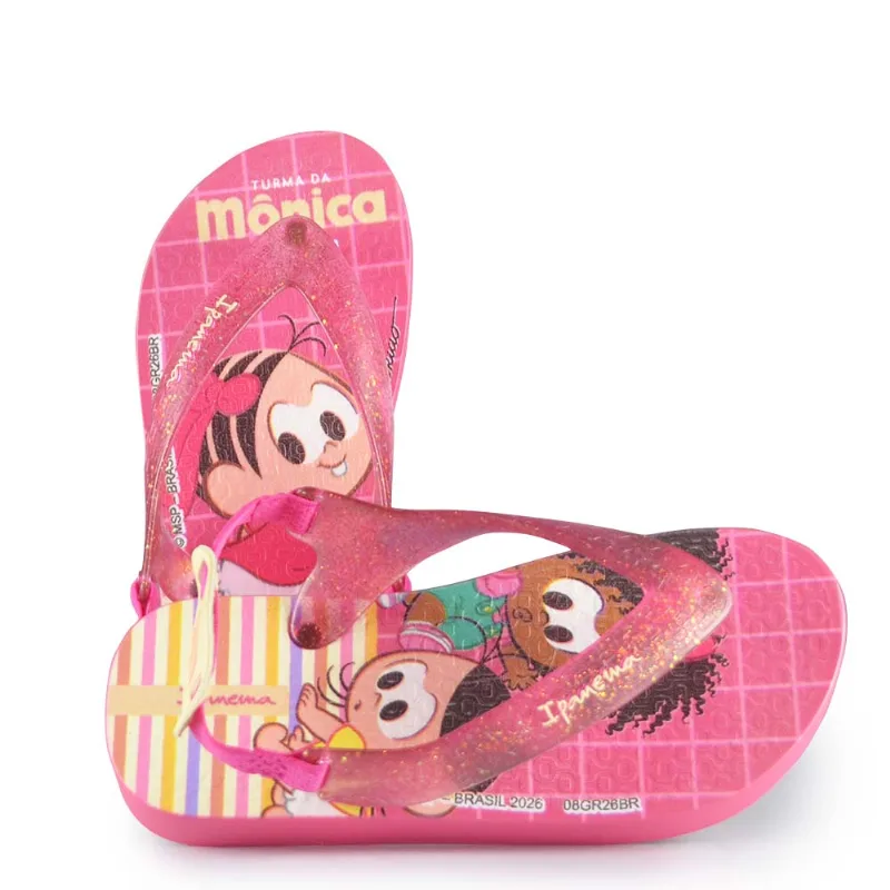 Chinelo Infantil Ipanema Feminino Turma da Monica 26 27636 CG039 ROSA PINK/ROSA 19