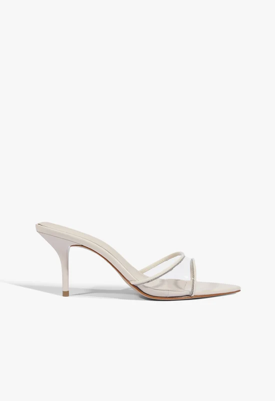 Elodie Vinyl Sandal 11 / Sugar White / Vinyl