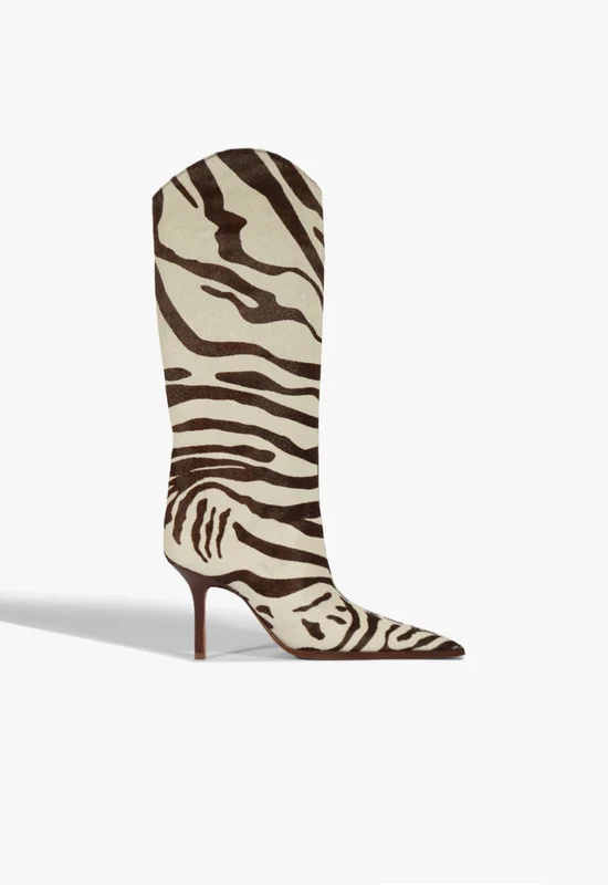 Maryana Wild Calf Hair Boot 6.5 / Off White / Hair Calf