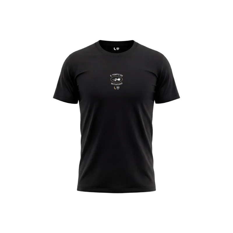 Camiseta Estampada E Tempo De Botafogo Preta - Gg
