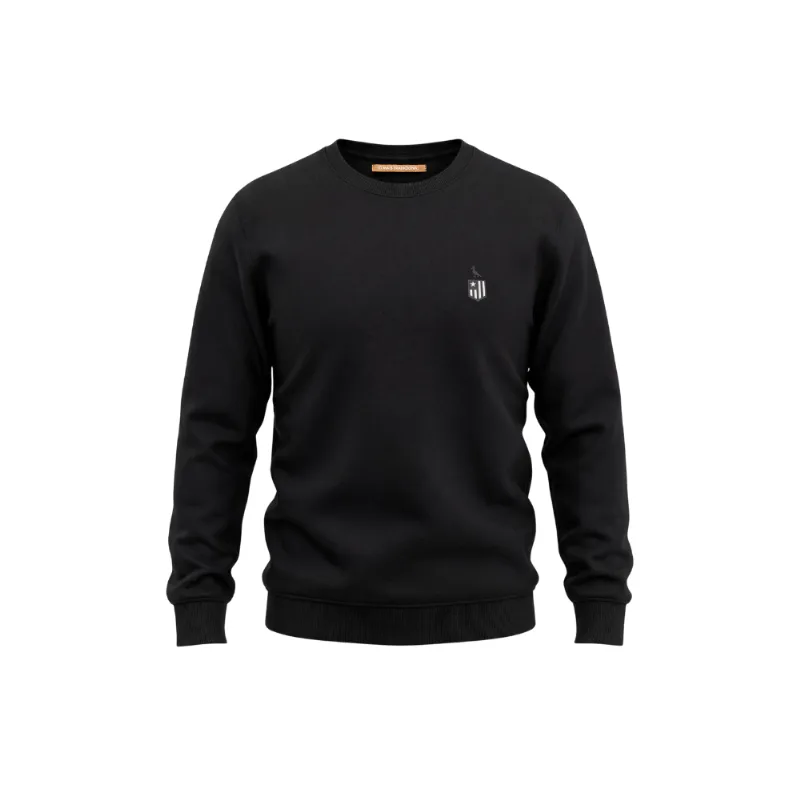 Sueter Moletom Escudo Botafogo Preto - M