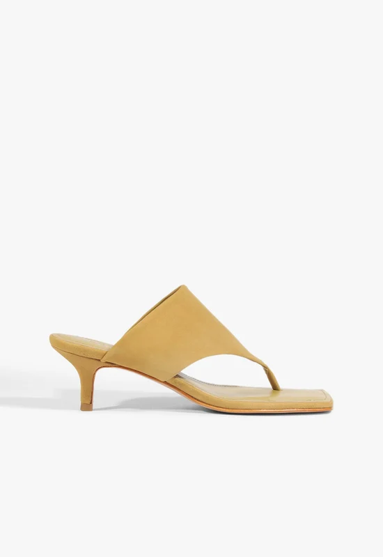 Sage Suede Stiletto Sandal 10 / Ecru Olive / Suede