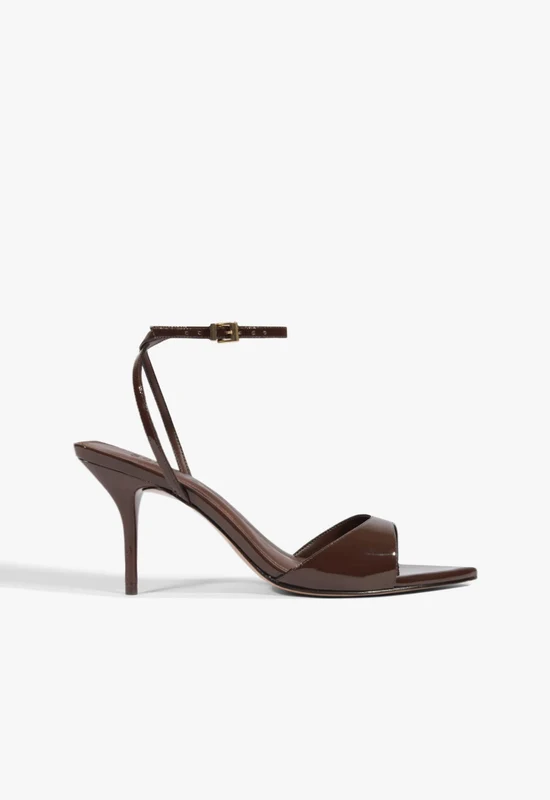 Elodie Buckle Patent Sandal 11 / Root Brown / Patent