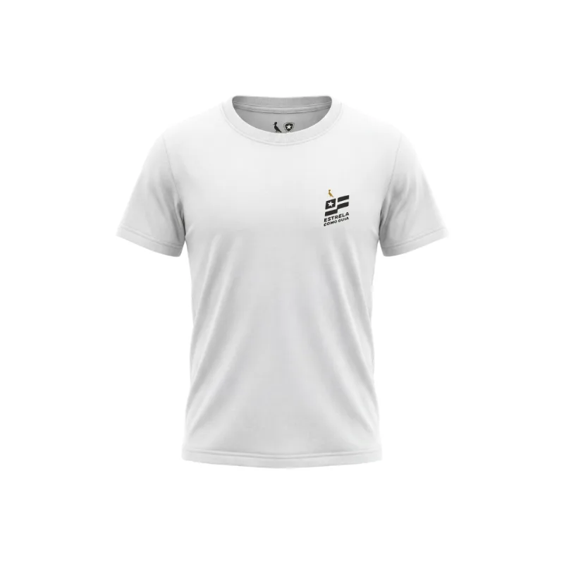 Camiseta Mini Est Estrela Como Guia Branca - 10 Anos
