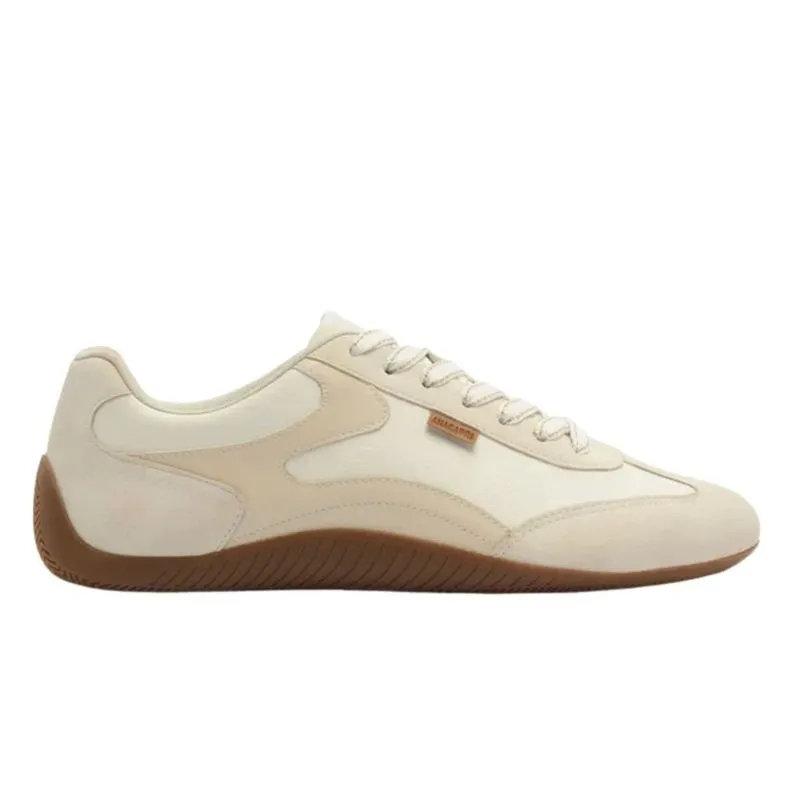 Tênis Casual Feminino N°35 Anacapri V-6 Branco E Bege (MP)