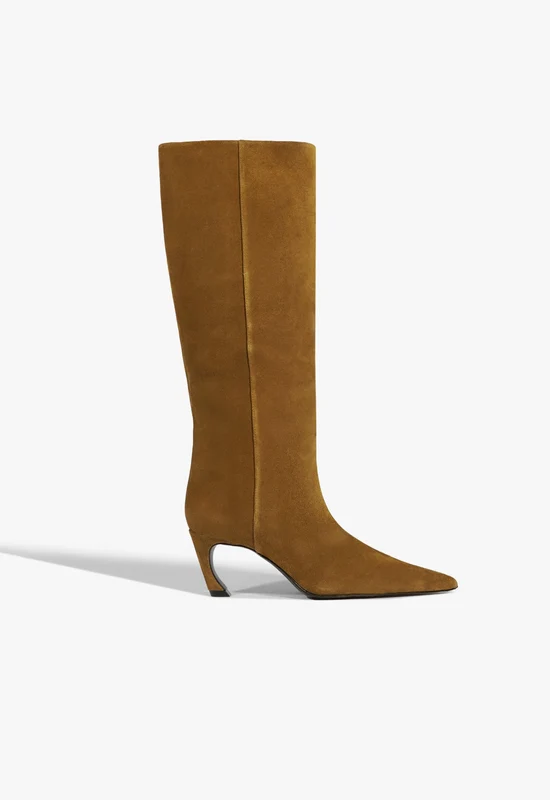 Lexi Mid Suede Boot 6.5 / Dried Olive / Suede