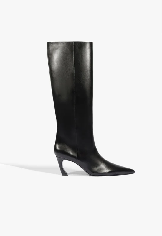Lexi Mid Leather Boot 6.5 / Black / Leather