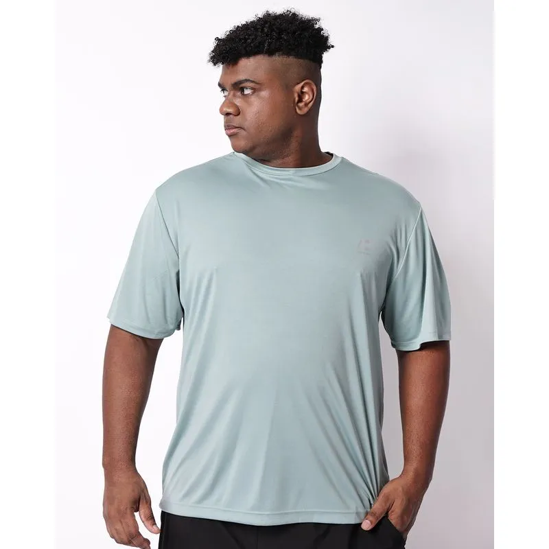 Camiseta Esportiva Plus Size Masculina Fitter Verde G5