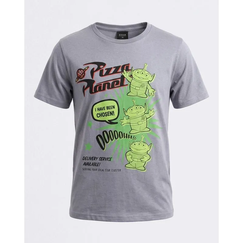 Camiseta Juvenil Algodão Disney Toy Story Cinza 16