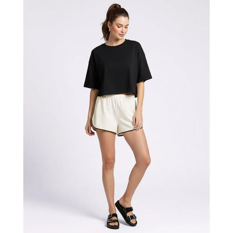Short Feminino Algodão Básico Off White GG