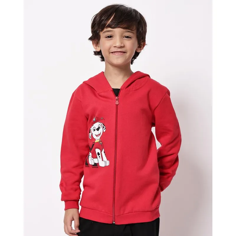 Jaqueta Moletom Infantil Algodão com Capuz Marshall Vermelho 8