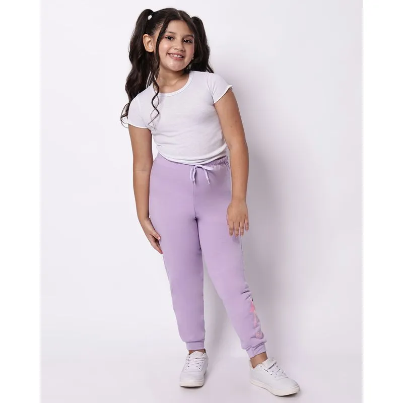 Calça Moletom Infantil Jogger Bailarina Lilas 10